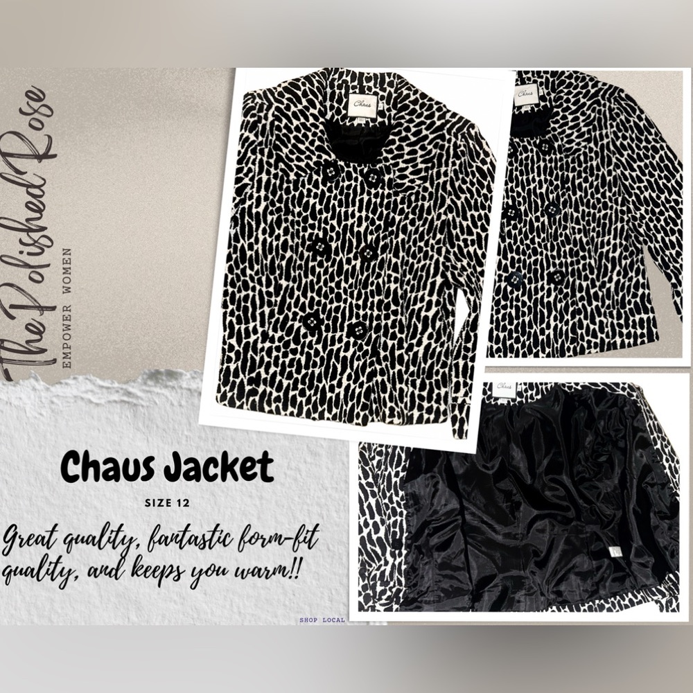 Black and White Peacoat